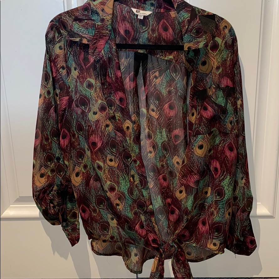 Feather Button Up